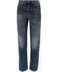 Saint Laurent - Cotton Denim Jeans - Lyst