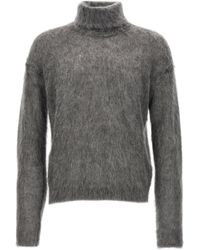 Saint Laurent - Mohair Turtleneck Sweater - Lyst