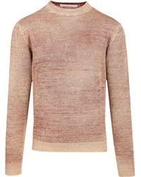 Original Vintage Style - Heavy Linen Crewneck Sweater - Lyst