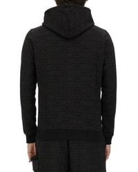Moschino - Sweatshirt With All Over Logo Cotton Polyester Sweatshirts - Lyst