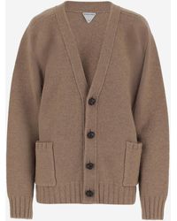 Bottega Veneta - Wool Cardigan With V-Neck Design - Lyst