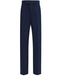 Ferragamo - Blue Cotton Chino Pants - Lyst