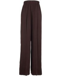 Jucca - Silk Pants With Elastic Waist And Side Welt Pockets Trousers - Lyst
