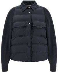 Brunello Cucinelli - Polyester Full-Length Jacket Clothing - Lyst