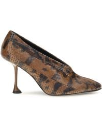 Proenza Schouler - Tee Pieced Python-Print Pumps - Lyst