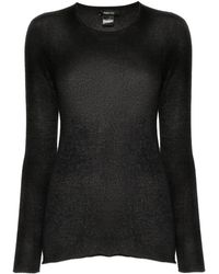 Avant Toi - Hand Painted Light Cashmere Round Neck Pullover - Lyst
