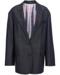 Etro - Oversized Buttoned Outer Jacket - Lyst