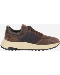 Hogan - Sneakers Hyperlight Leather And Mesh Trainers - Lyst