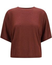 Brunello Cucinelli - Short-Sleeve Cashmere And Silk Sweater - Lyst