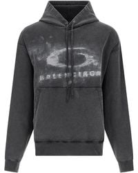 Balenciaga - Faded Crayon Loop Oversize Hoodie - Lyst