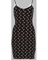 Marine Serre - Crescent Moon Scoop Neck Dress - Lyst