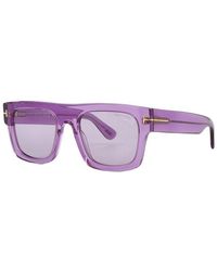 Tom Ford - Sunglasses Square Full Rim, Transparent Frame And Lens Ft071181Y - Lyst