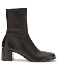 Prada - Lamb Ovis Aries Ankle Boots - Lyst