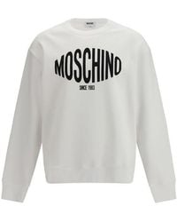 Moschino - White Cotton Sweatshirt - Lyst