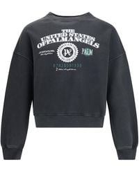 Palm Angels - Dollar Loose Crew Vintage Sweatshir - Lyst