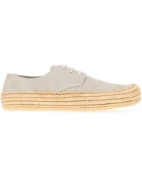 Loewe - Suede Lace-Up Shoes - Lyst
