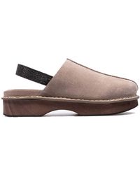 Brunello Cucinelli - Suede Clogs Mules - Lyst