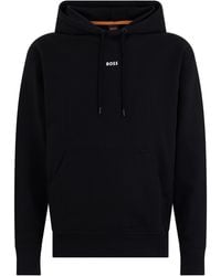 BOSS - Hooded Sweatshirt Cotton Jumpers - Lyst
