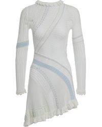 Roberta Einer - Knitted Dress With Long Sleeves Cotton - Lyst