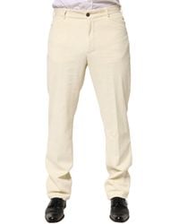 Burberry - Corduroy Cotton Straight Trouser Pants - Lyst