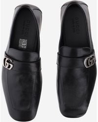 Gucci - Leather Loafers With Logo Detail Calfskin - Lyst