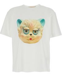 Valentino - T-Shirt Crew Neck Cotton T-Shirts - Lyst