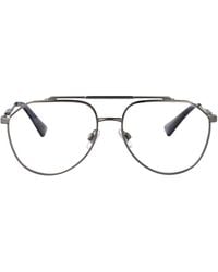 Dolce & Gabbana - Dolce & Gabbana Gunmetal Metal Glasses - Lyst