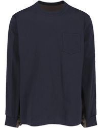 Sacai - T-Shirts And Polos Cotton - Lyst