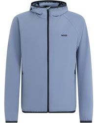 BOSS - Waterproof Jacket Technical Fabric Polyester Raincoats - Lyst
