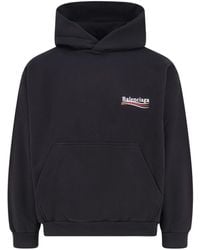 Balenciaga - Cotton Sweatshirt With Political Campaign Logo - Lyst