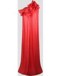 Costarellos - Charmain Ruffled Pleated Gown - Lyst