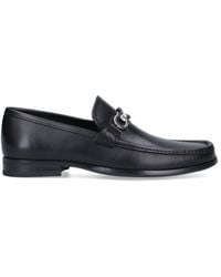 Ferragamo - Gancini Leather Loafers Black - Lyst