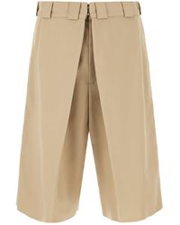 Givenchy - Cappuccino Polyester Blend Bermuda Shorts - Lyst