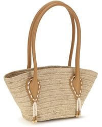 Christian Louboutin - Tote Bag Venus Mini Raffia Shoulder - Lyst