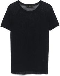 Roberto Collina - Crewneck Short-Sleeve Sweater - Lyst