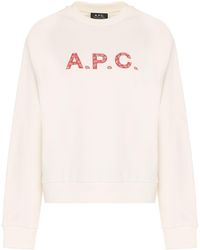 A.P.C. - Patty Cotton Crew-Neck Sweatshirt - Lyst