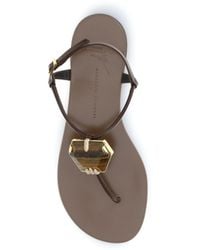 Giuseppe Zanotti - Sandals Pia Muse Stainless Steel - Lyst