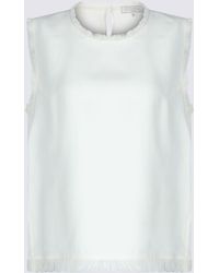 Antonelli - Butter Viscose And Linen Blend Top - Lyst