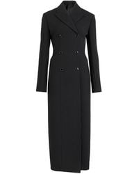 Maison AlaïA - Manteau Structuré En Crêpe De Laine Coat - Lyst
