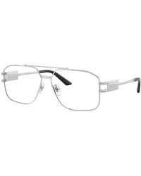 Versace - Eyeglasses Aviator Full Rim, Frame And Clear Demo Lenses Lens Ve13021000 Sunglasses - Lyst