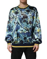 Dolce & Gabbana - Marble Print Pullover Sweater Elastane+Polyester Clothing - Lyst