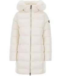 Colmar - Long Puffer Jacket With Fur Trim - Lyst