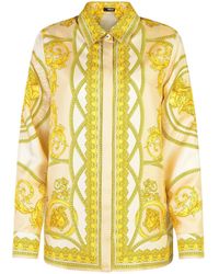 Versace - 'Baroque' Silk Shirt - Lyst