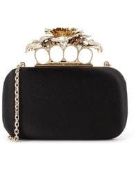 McQueen - Carnation Clutch Satin Clutch - Lyst