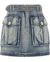 Balmain - Cargo Pocket Skirt - Lyst