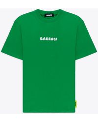 Barrow - Jersey T-Shirt Emerald T-Shirt With Front Logo And Back Graphic Print - Lyst