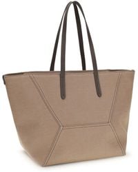 Brunello Cucinelli - Canvas Bc Tote Bag - Lyst