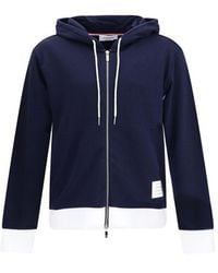 Thom Browne - Blue Cotton Sweatshirt - Lyst