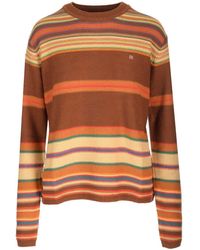 Acne Studios - Striped Crewneck Sweater - Lyst