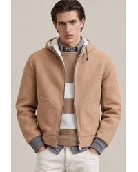Brunello Cucinelli - Wool Hooded Jacket Clothing - Lyst